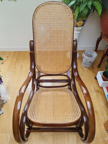 Vintage rocking chair rattan - rocking,