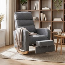 HOMCOM Upholstered Rocking