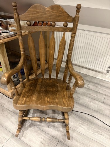 Rocking chair solid heavy - , wood
