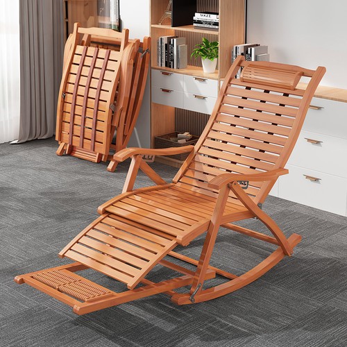 Bamboo recliner rocking - recliner, chair