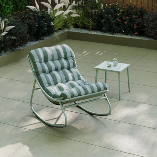 Porto green stripe - stripe, rocking